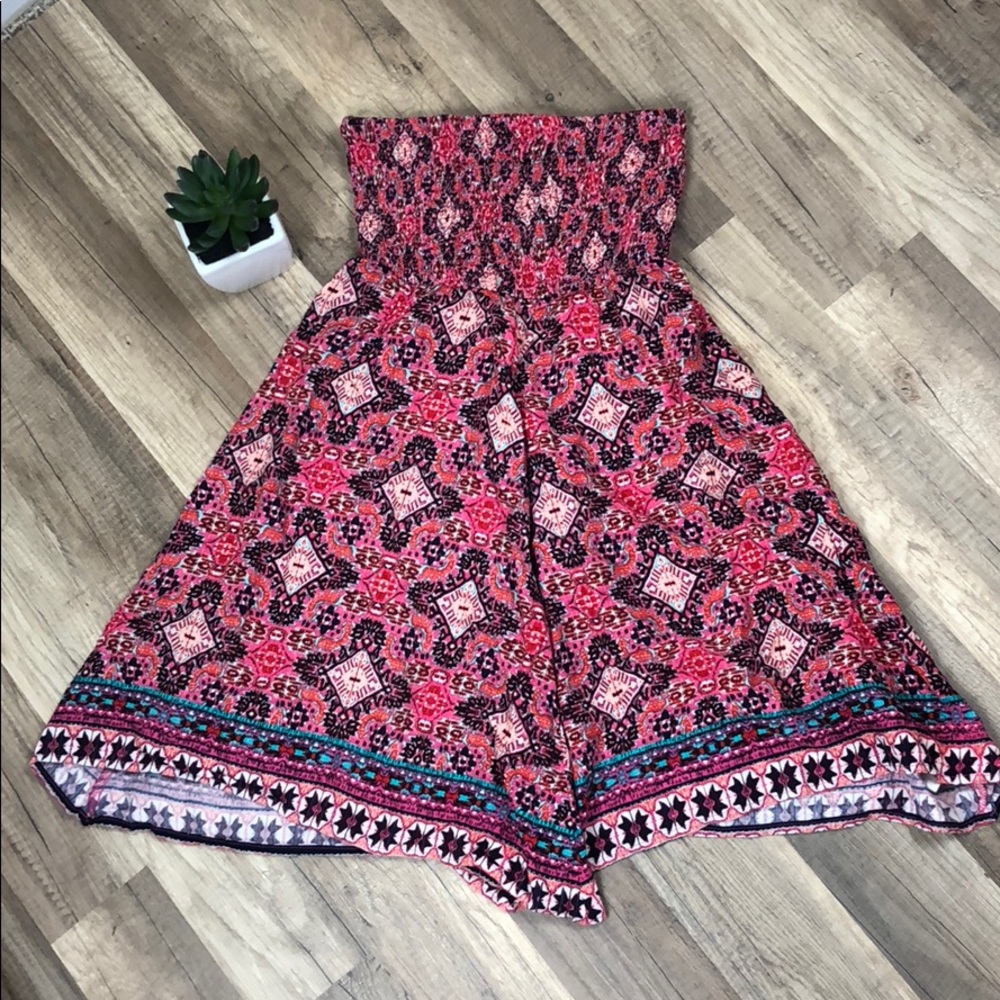 Staring at Stars Strapless Aztec Tribal Mini Dress